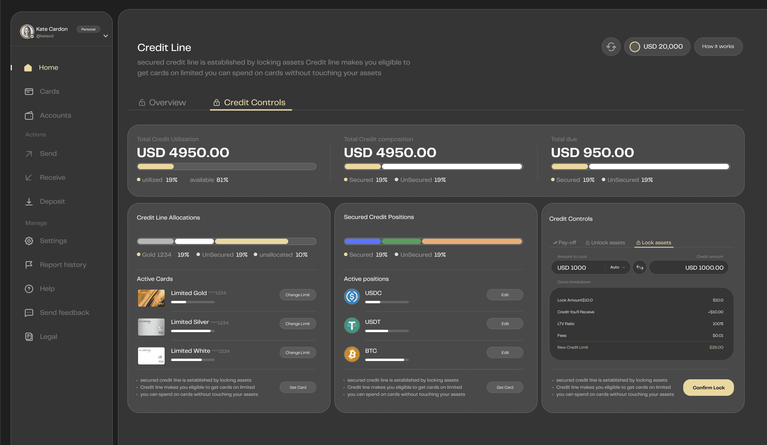 Credit Line Dashboard